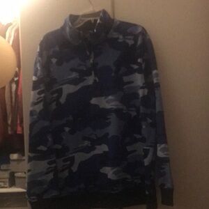 Men's Blue Camo Sweater
